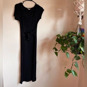 Black Tie Front Dress